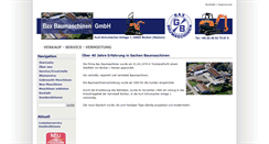 Desktop Screenshot of bax-baumaschinen.de